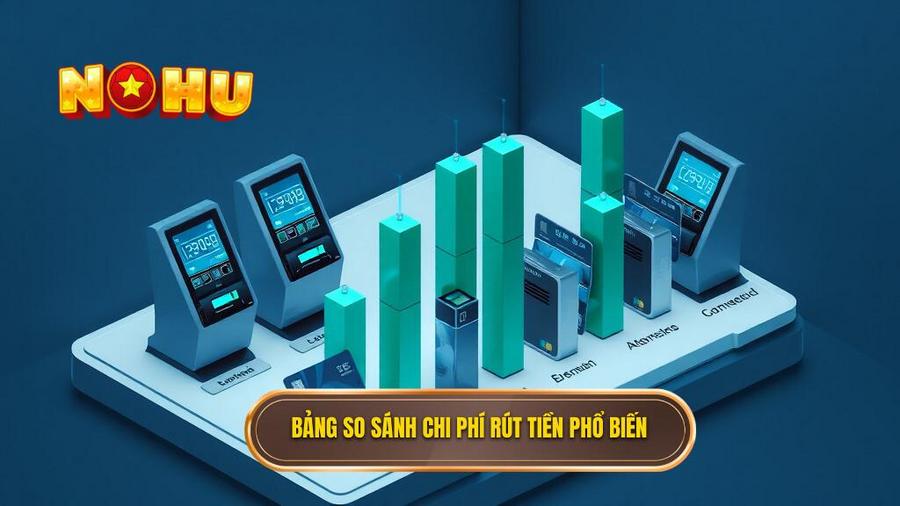 Bảng so sánh chi phí rút tiền phổ biến